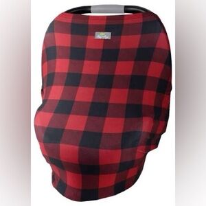 Itzy Ritzy Mom Boss 4 in 1 Multi-Use Cover - Buffalo Plaid